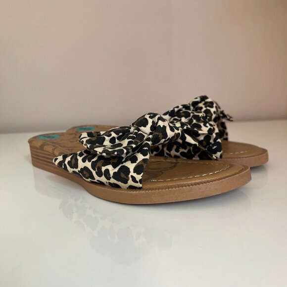 Blowfish Malibu Anina Women’s Leopard Sandals Slip On Shoe Textile Size 8 M - Picture 9 of 9